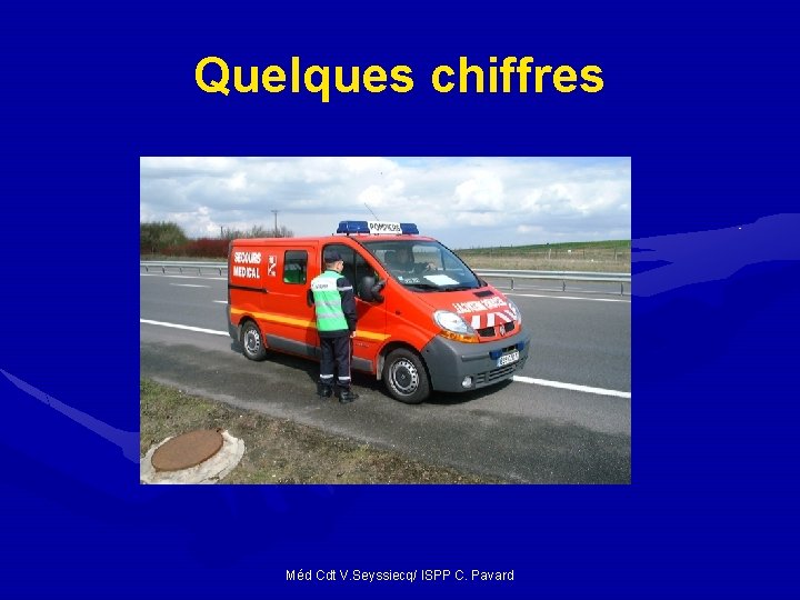 Quelques chiffres Méd Cdt V. Seyssiecq/ ISPP C. Pavard Quelques chiffres Méd Cdt V. Seyssiecq/ ISPP C. Pavard