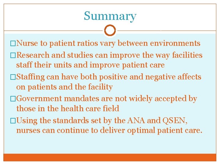 Staffing Ratios Ashley Borowiak Rn Nursing 450 Ferris
