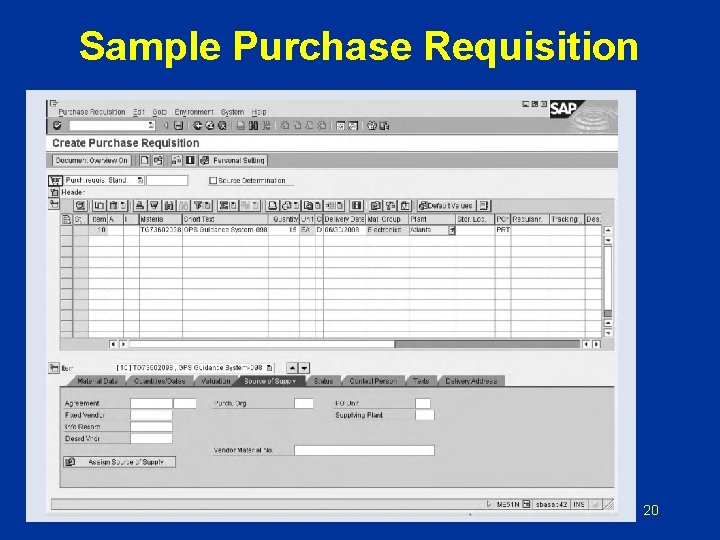 Sample Purchase Requisition 20 Sample Purchase Requisition 20