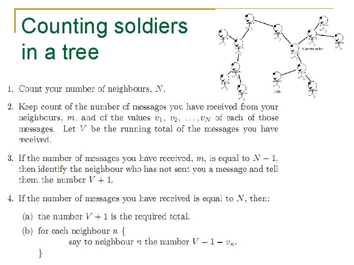 Counting soldiers in a tree 