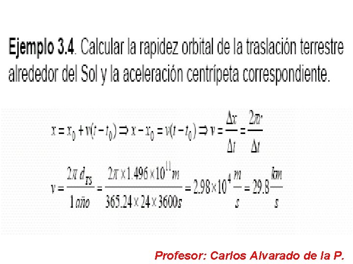 Profesor: Carlos Alvarado de la P. 
