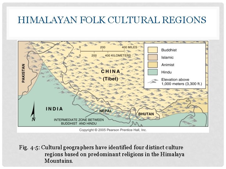 HIMALAYAN FOLK CULTURAL REGIONS Fig. 4 -5: Cultural geographers have identified four distinct culture