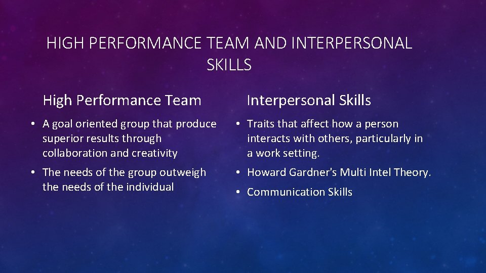 COLLABORATION AND TEAM PERFORMANCE IN THE WORKPLACE THE