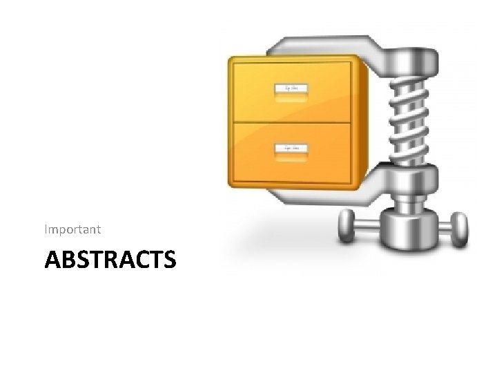 Important ABSTRACTS Important ABSTRACTS