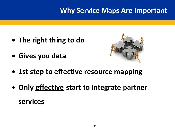 Why Service Maps Are Important · The right thing to do · Gives you