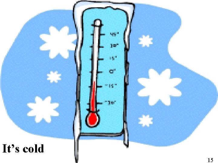 It’s cold 15 15 