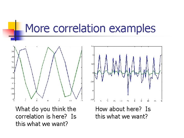 More correlation examples What do you think the correlation is here? Is this what