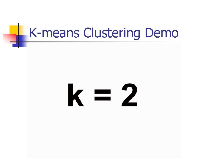 K-means Clustering Demo 