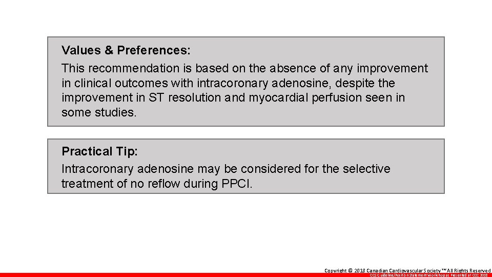 Values & Preferences: This recommendation is based on the absence of any improvement in