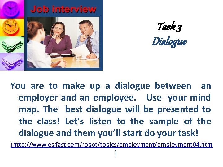 Questions and answers Job interview 1 Grand Salt
