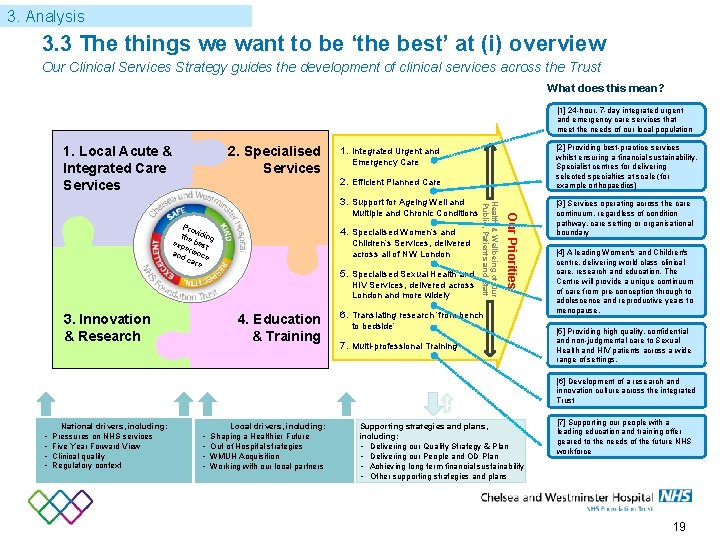 3. Analysis 3. 3 The things we want to be ‘the best’ at (i)