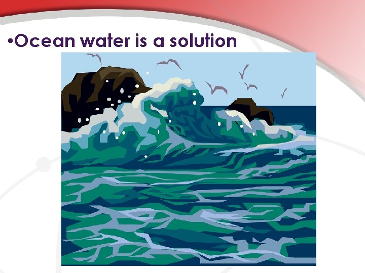  • Ocean water is a solution 