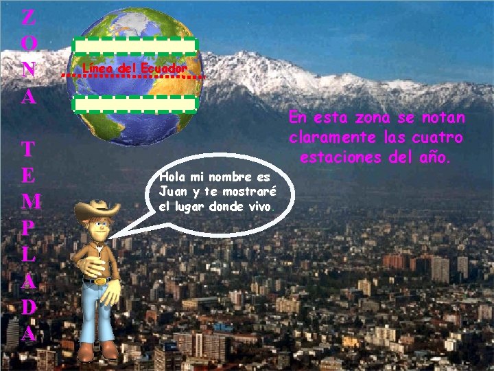 Z O N A T E M P L A D A Línea del Z O N A T E M P L A D A Línea del