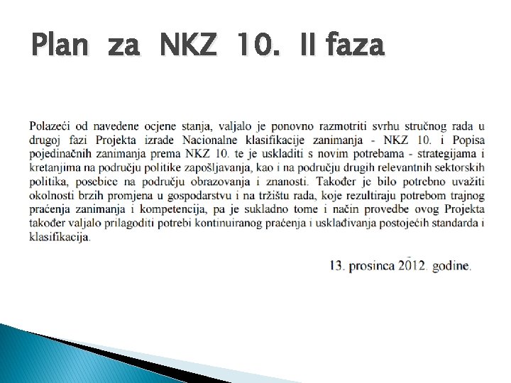 Plan za NKZ 10. II faza 