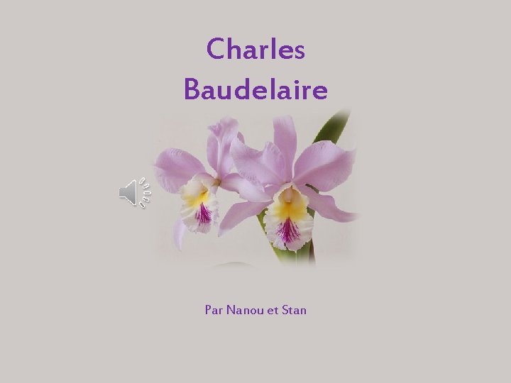 Charles Baudelaire La beauté Par Nanou et Stan 