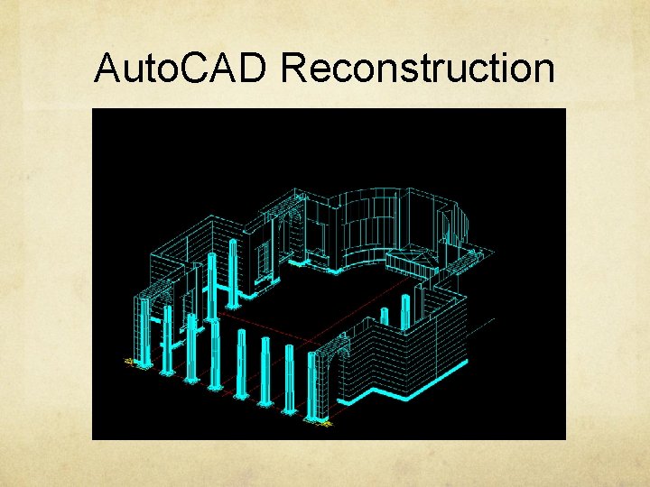 Auto. CAD Reconstruction 