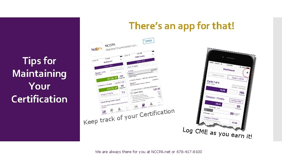 There’s an app for that! Tips for Maintaining Your Certification t a c i