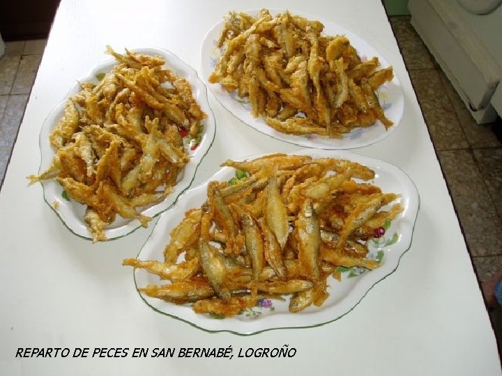 REPARTO DE PECES EN SAN BERNABÉ, LOGROÑO REPARTO DE PECES EN SAN BERNABÉ, LOGROÑO