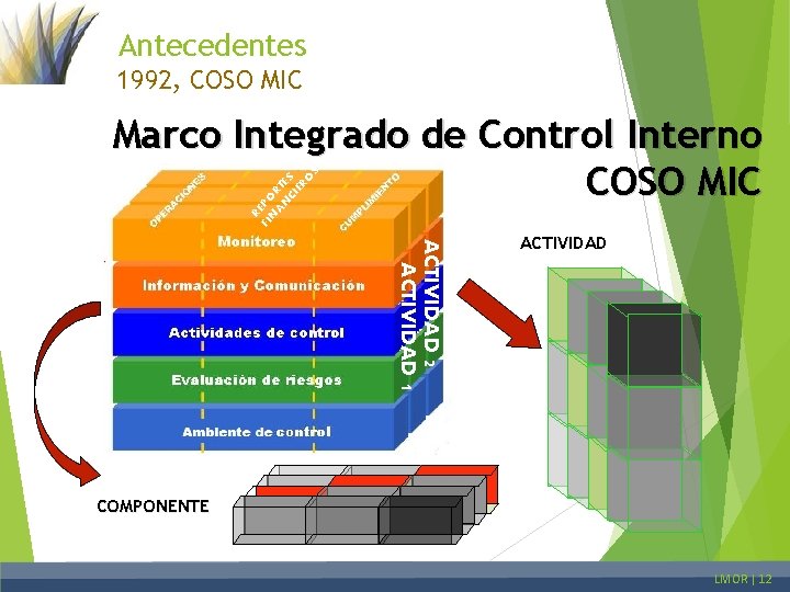 Antecedentes 1992, COSO MIC R FI EPO N R AN T E CI S