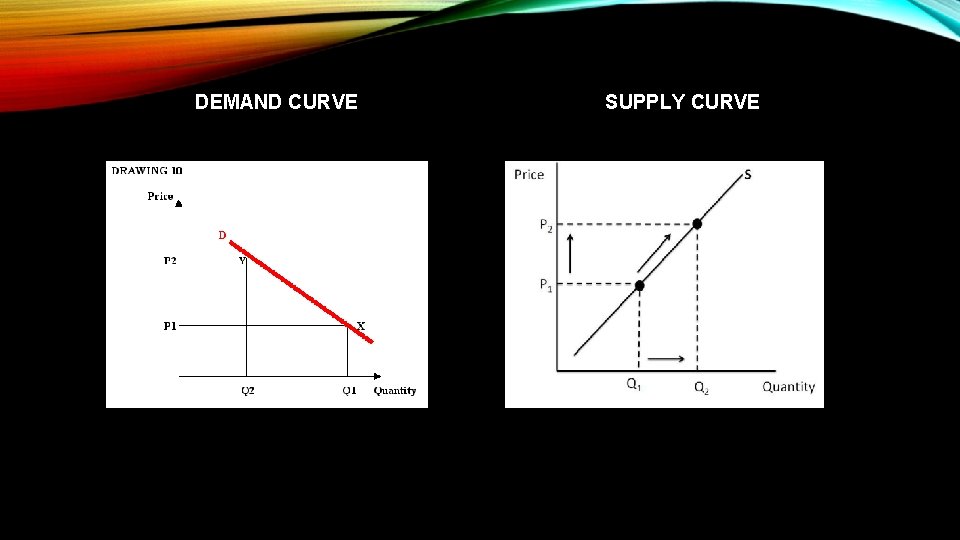 DEMAND CURVE SUPPLY CURVE 