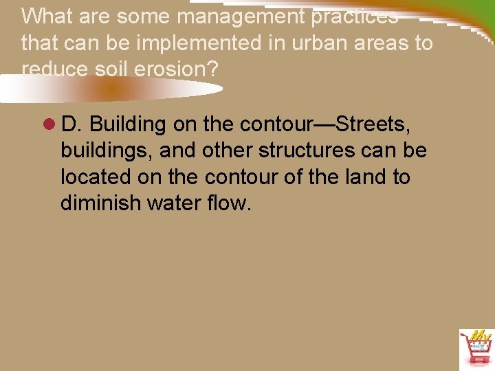 What are some management practices that can be implemented in urban areas to reduce