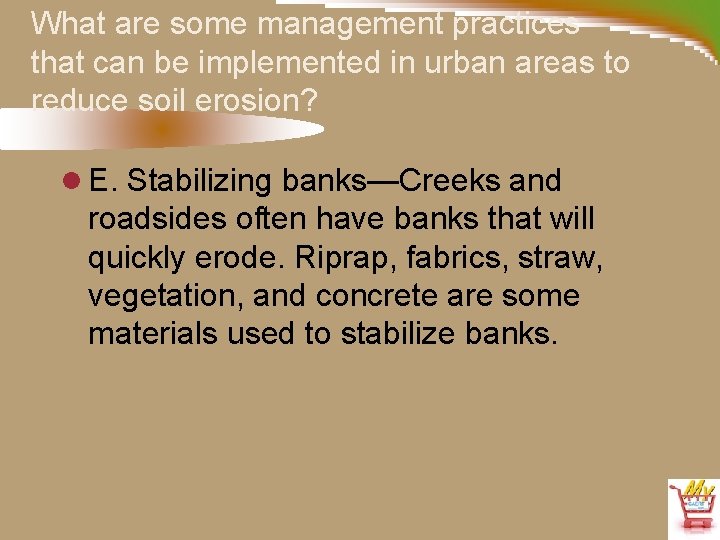 What are some management practices that can be implemented in urban areas to reduce