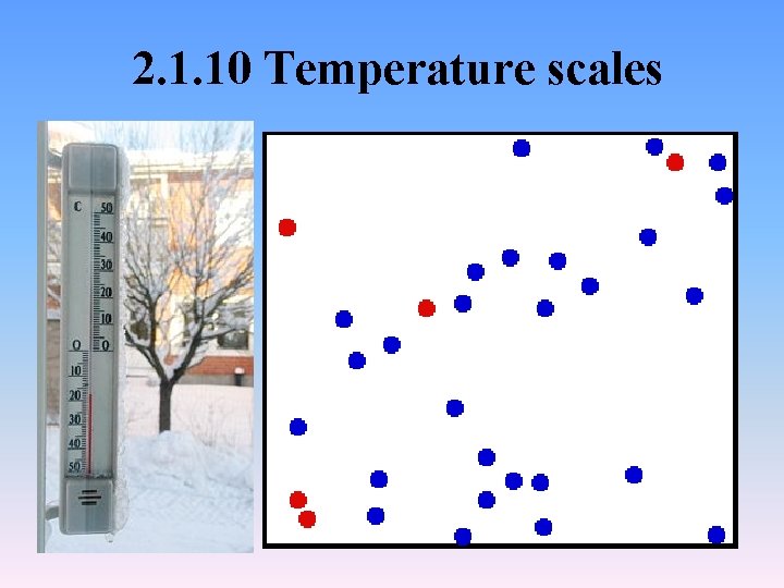 2. 1. 10 Temperature scales 