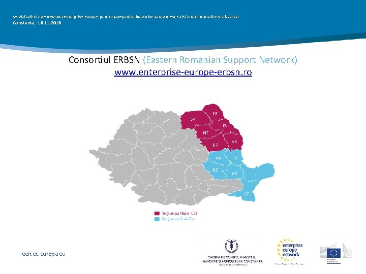 Servicii oferite de Reteaua Enterprise Europe pentru companiile inovative care doresc sa isi internationalizeze