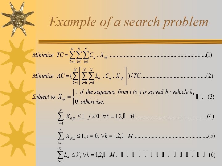 Example of a search problem 