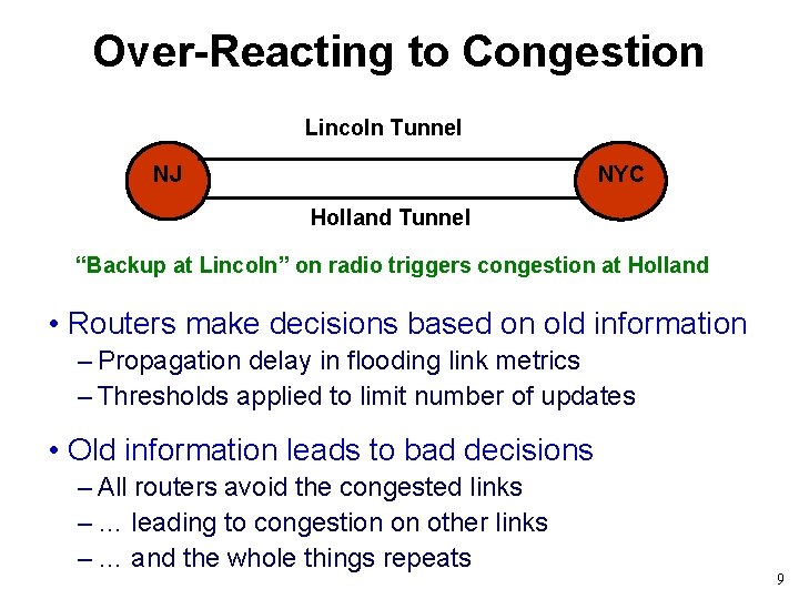 Over-Reacting to Congestion Lincoln Tunnel NJ NYC Holland Tunnel “Backup at Lincoln” on radio