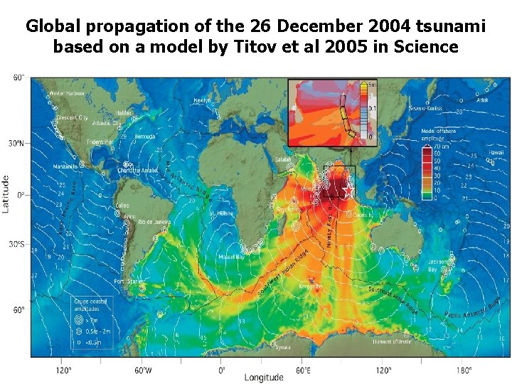 Global propagation of the 26 December 2004 tsunami based on a model by Titov