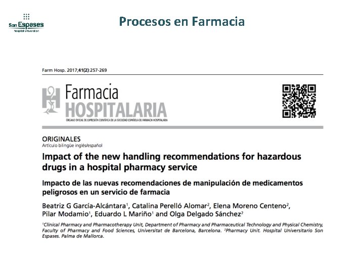 Procesos en Farmacia 