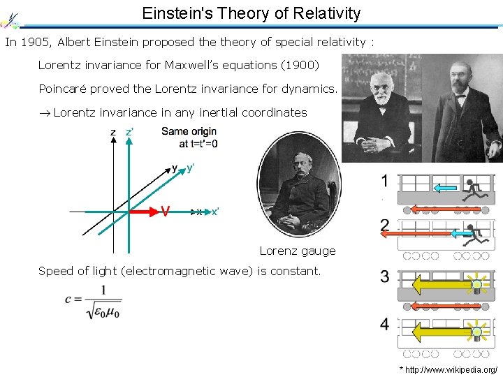 Einstein's Theory of Relativity In 1905, Albert Einstein proposed theory of special relativity : Einstein's Theory of Relativity In 1905, Albert Einstein proposed theory of special relativity :