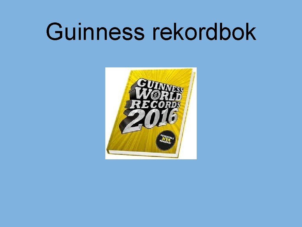 Guinness rekordbok 