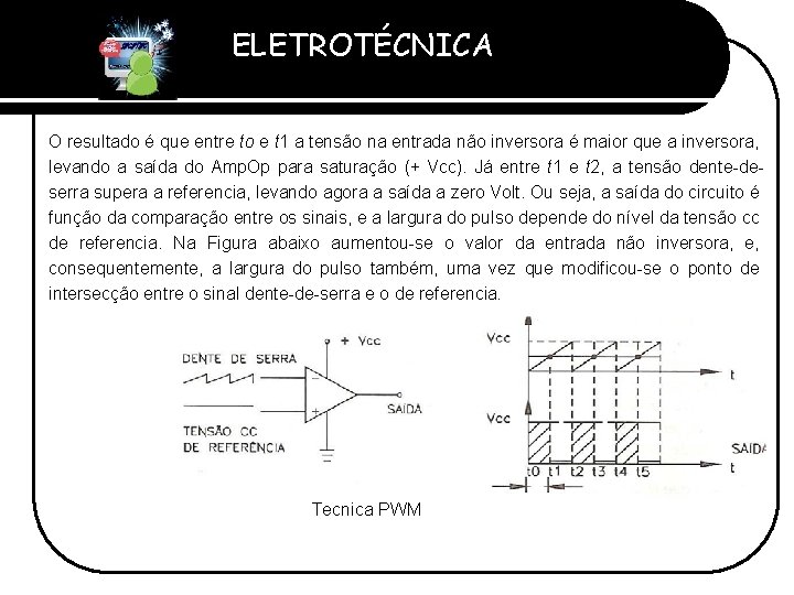 ELETROTÉCNICA Professor Etevaldo Costa O resultado é que entre to e t 1 a