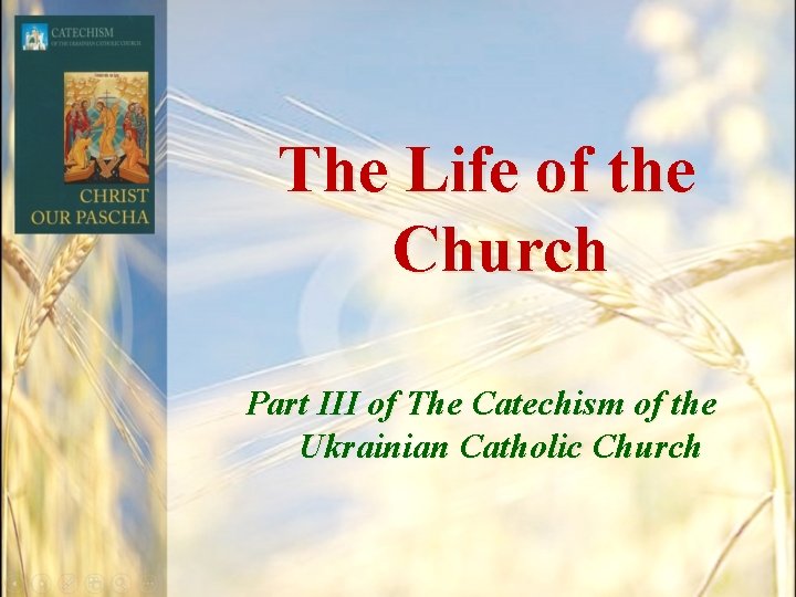 The Life of the Church Part III of The Catechism of the Ukrainian Catholic The Life of the Church Part III of The Catechism of the Ukrainian Catholic