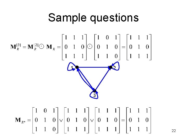 Sample questions 1 2 3 22 