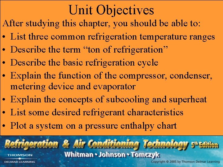 Unit Objectives After studying this chapter, you should be able to: • List three