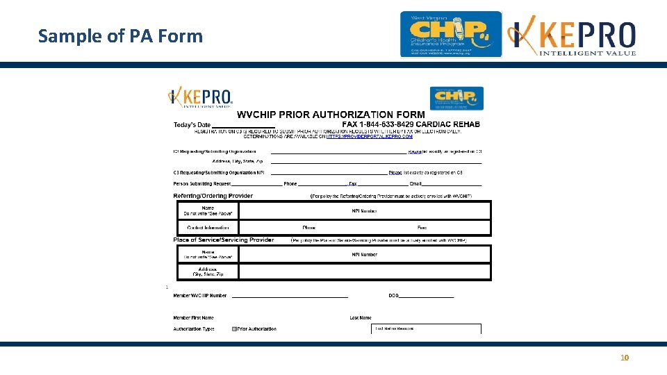 Sample of PA Form 10 Sample of PA Form 10