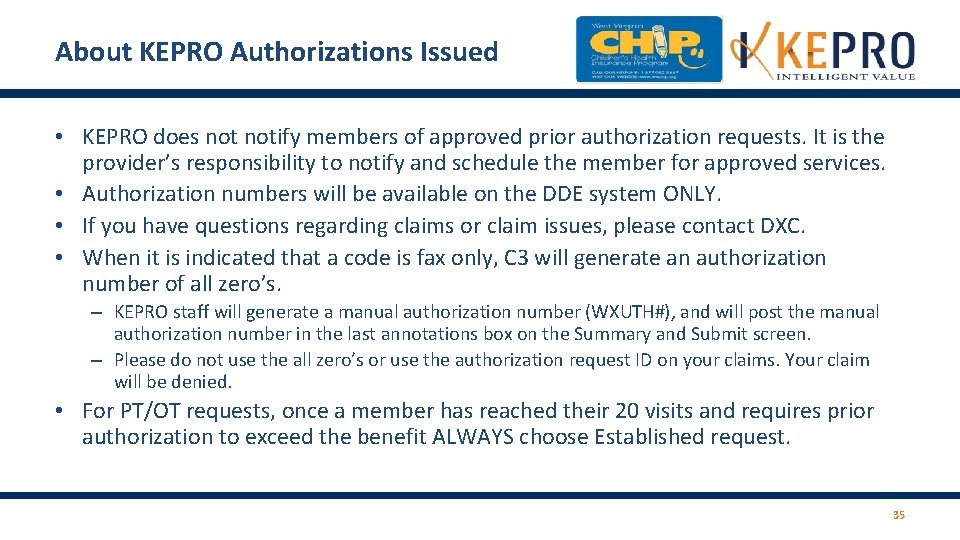 About KEPRO Authorizations Issued • KEPRO does notify members of approved prior authorization requests. About KEPRO Authorizations Issued • KEPRO does notify members of approved prior authorization requests.