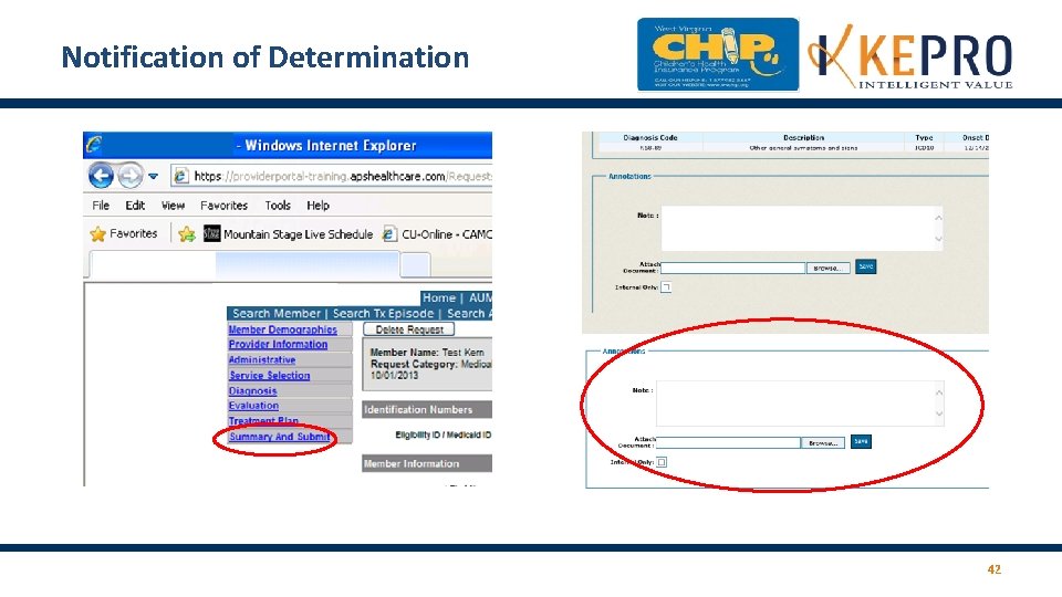 Notification of Determination 42 Notification of Determination 42