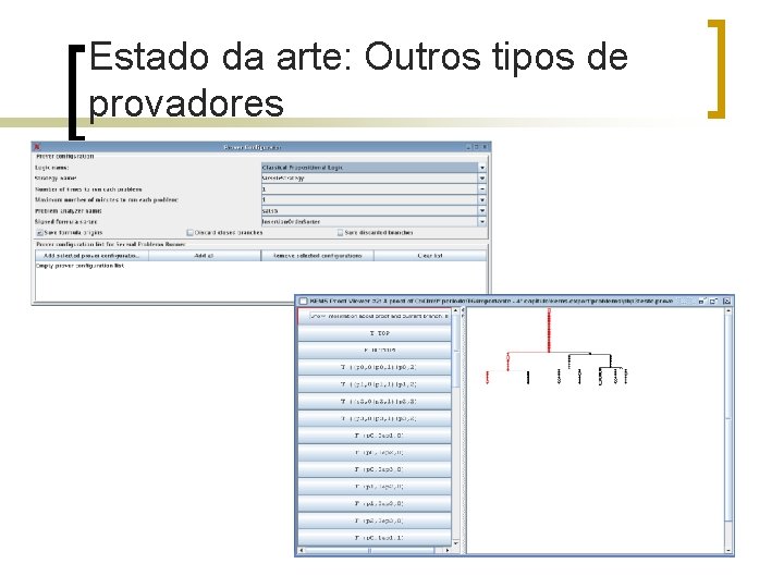 Estado da arte: Outros tipos de provadores 