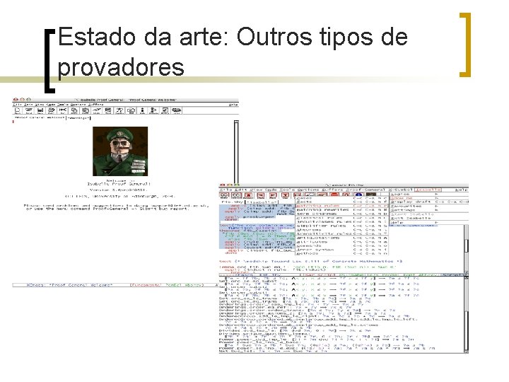 Estado da arte: Outros tipos de provadores 