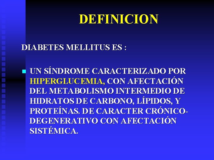 igt diabetes definición a hypertonia kezelése 3 diabetes diabetes