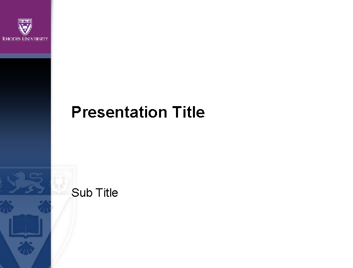 Presentation Title Sub Title 