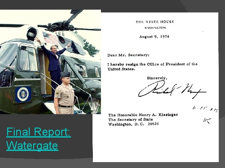 Final Report: Watergate 