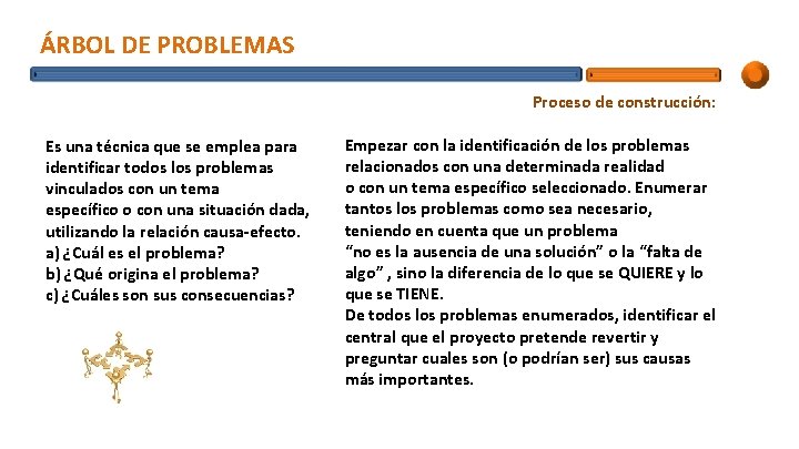 ÁRBOL DE PROBLEMAS Proceso de construcción: Es una técnica que se emplea para identificar