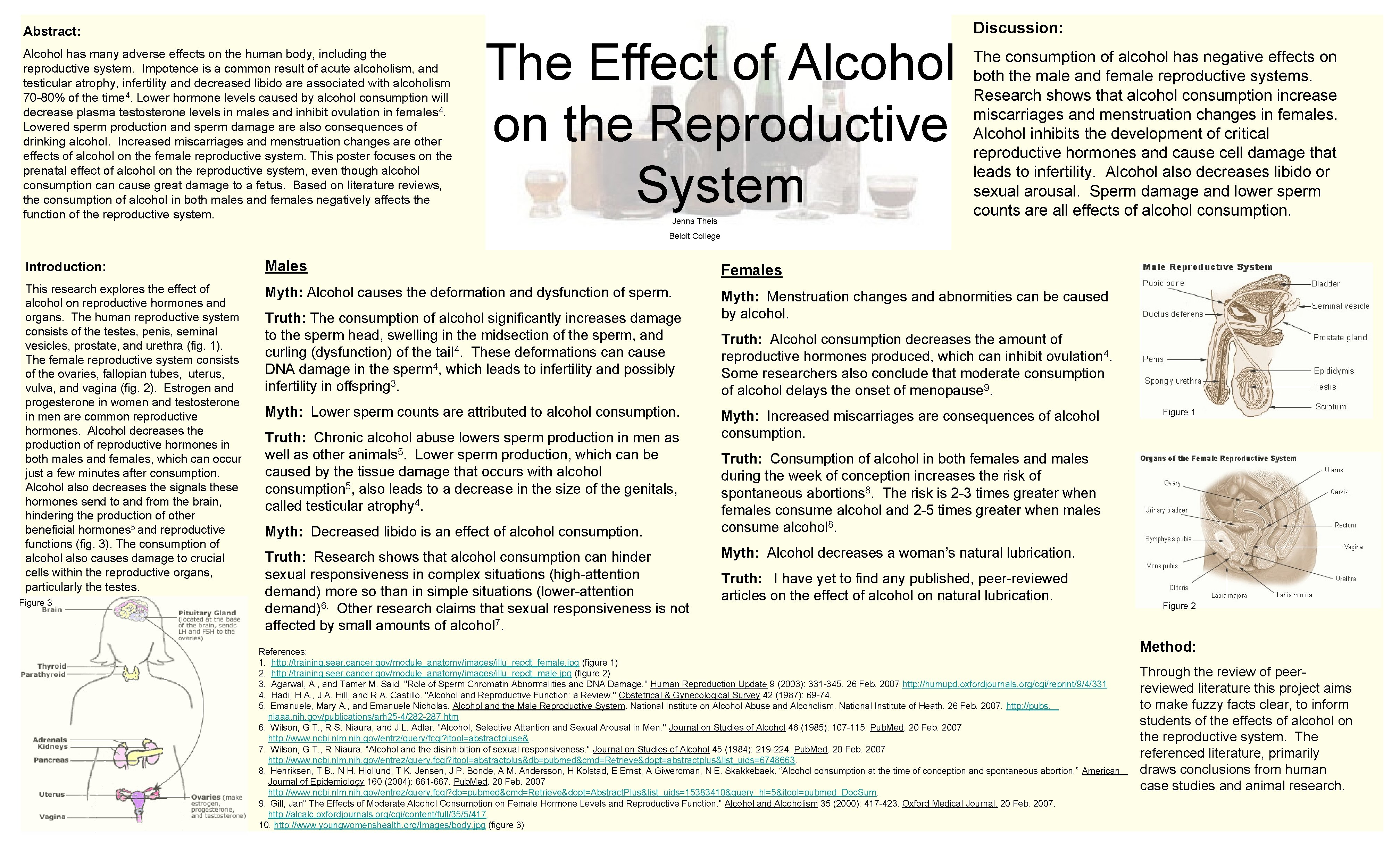 Abstract: Alcohol has many adverse effects on the human body, including the reproductive system.