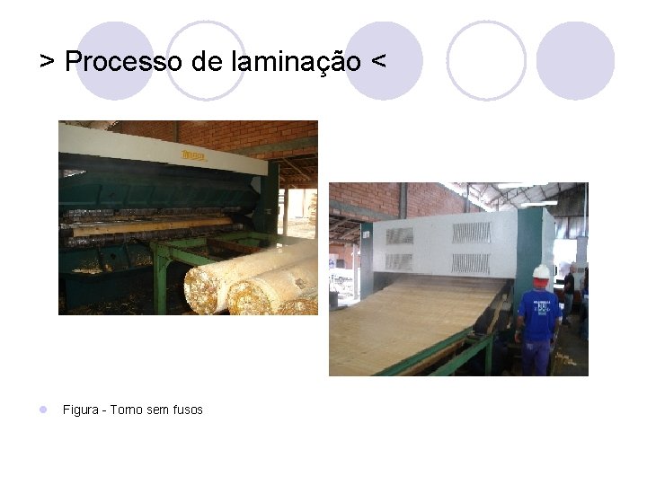 > Processo de laminação < l Figura - Torno sem fusos 