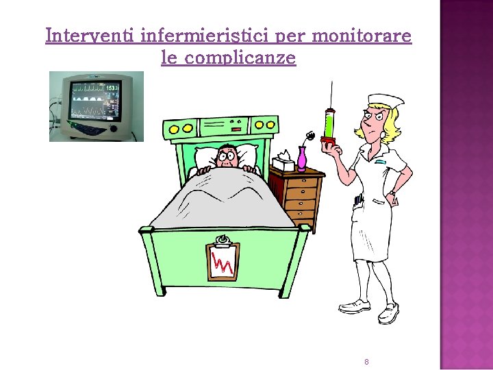 Interventi infermieristici per monitorare le complicanze 8 